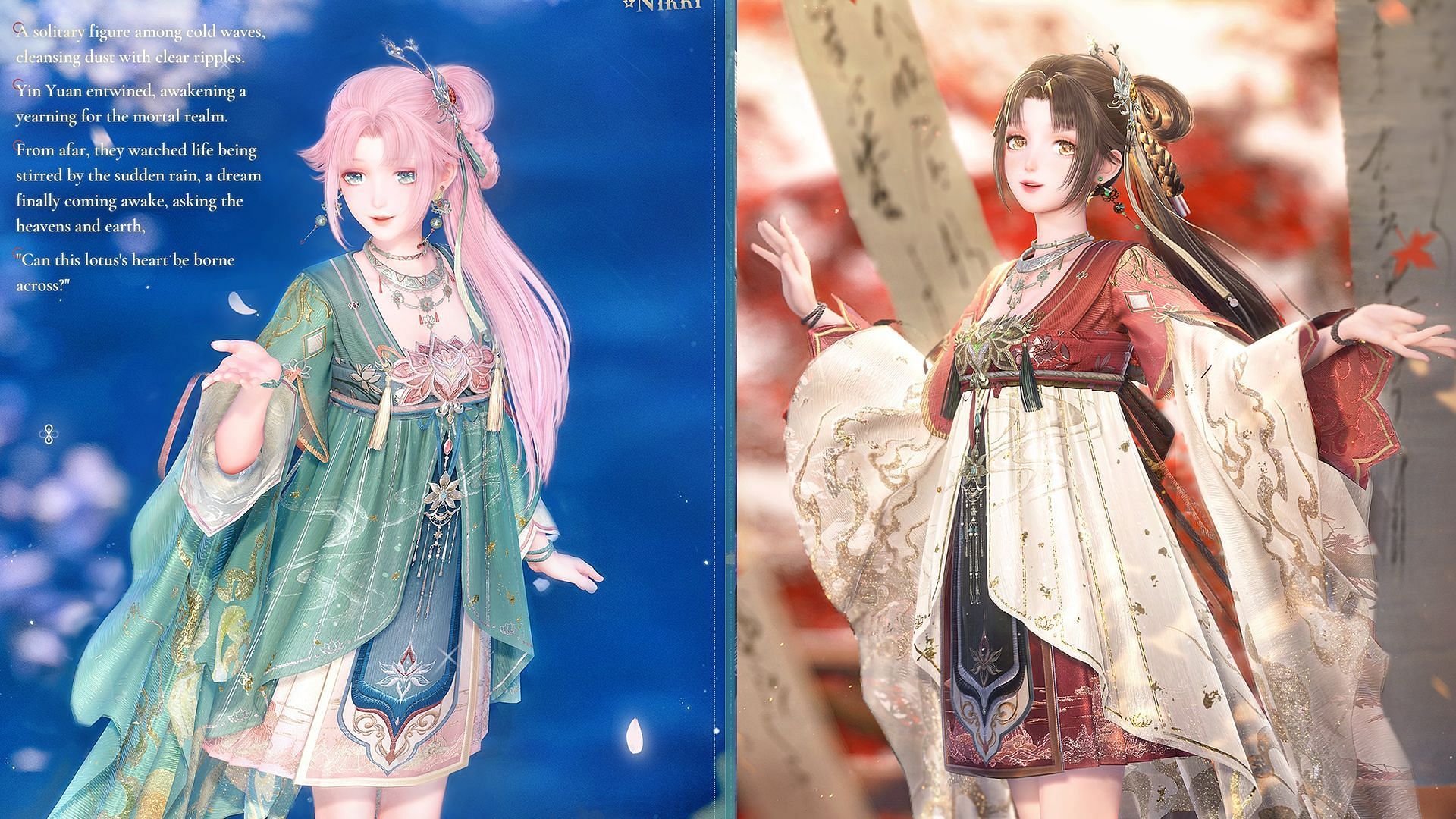 Outfit evolutions for Lotus Heart (Image via Infold Games)
